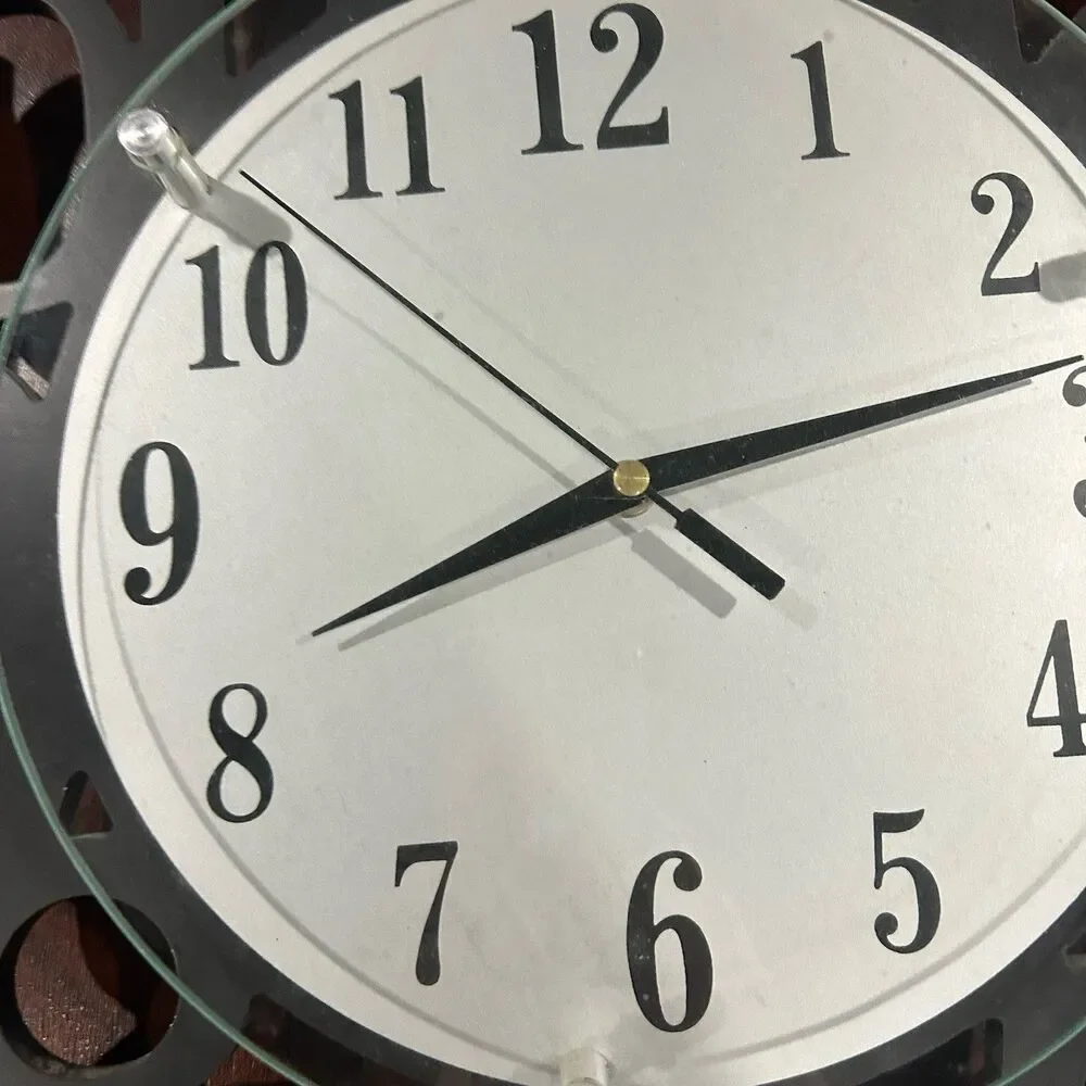 Wall Clock Giant Acrylic Mirror Clocks Frameless by George Nelson